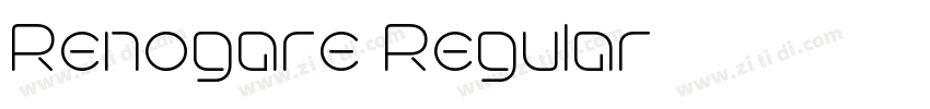 Renogare Regular字体转换